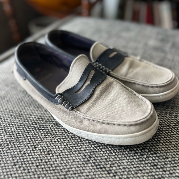 Grey and blue Cole Haan Loafers - Picture 2 of 3